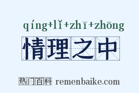 情理之中是什么意思的图片